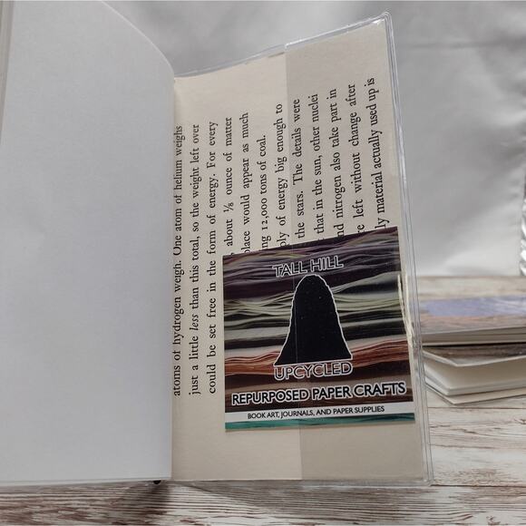 Nature Themed Small Travel Journals with Slip Covers, Handmade Small Notebook - Picture 5 of 5